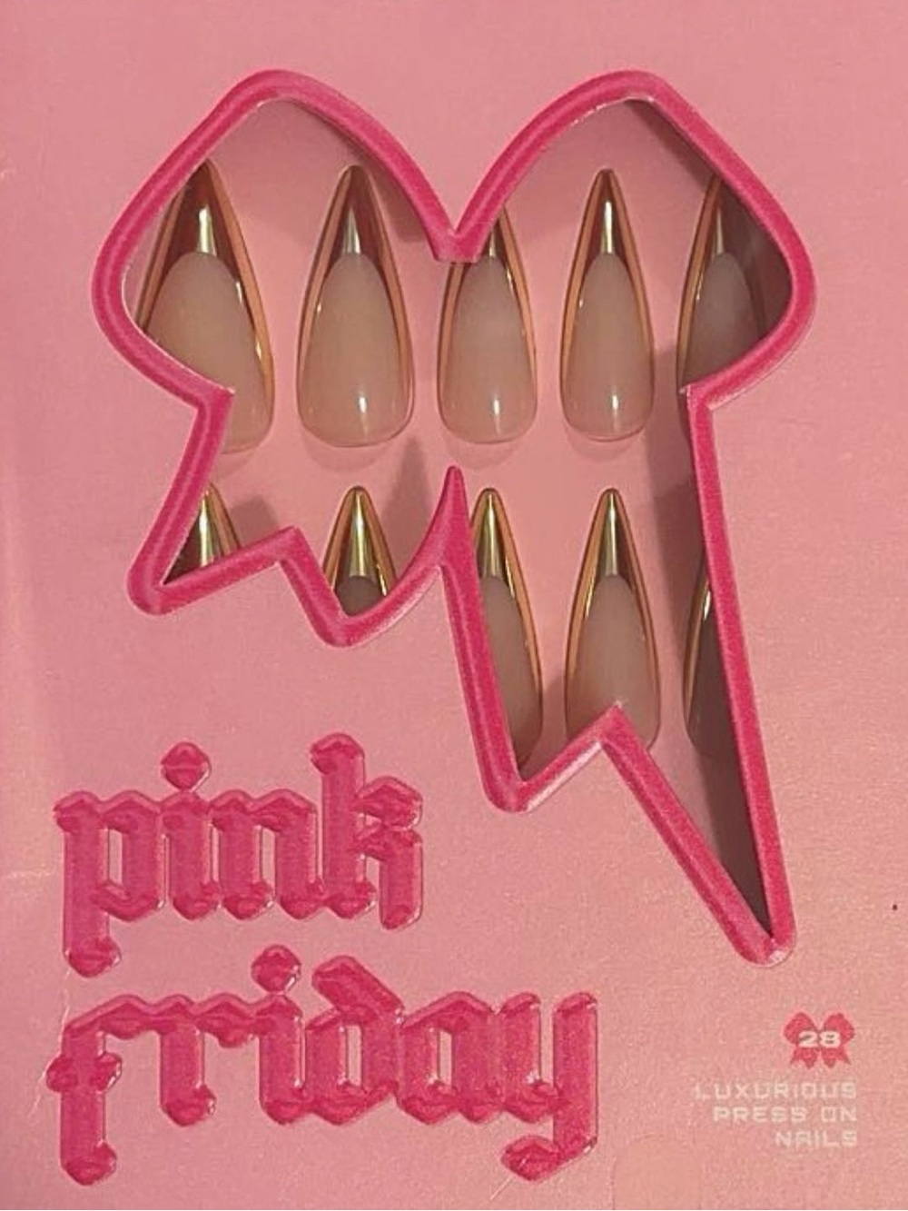 Pink Friday Nails On My Tippies in Stiletto L